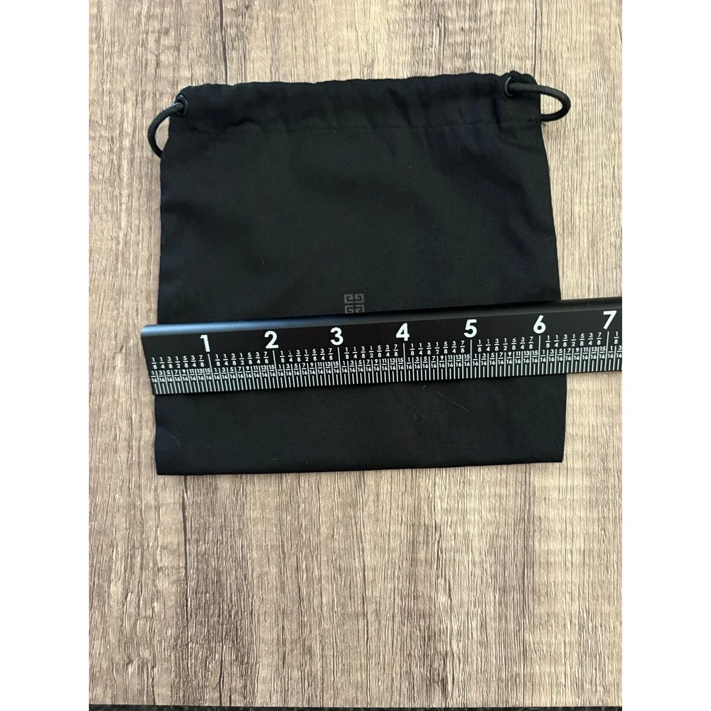 Givenchy Luxury Dust Bag Pouch For Wallet Or Purse 6.5" x 6" Black Drawstring - Picture 6 of 7